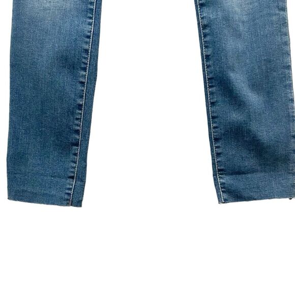 Good American Jeans Good Waist Crop Ankle Raw Edge Blue Wash Women’s Size 25 | 0 - Picture 9 of 15